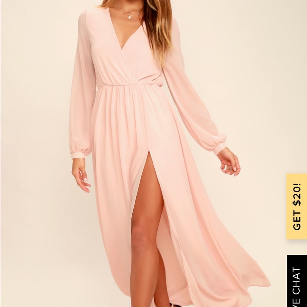 Lulu’s pink/cream formal dress